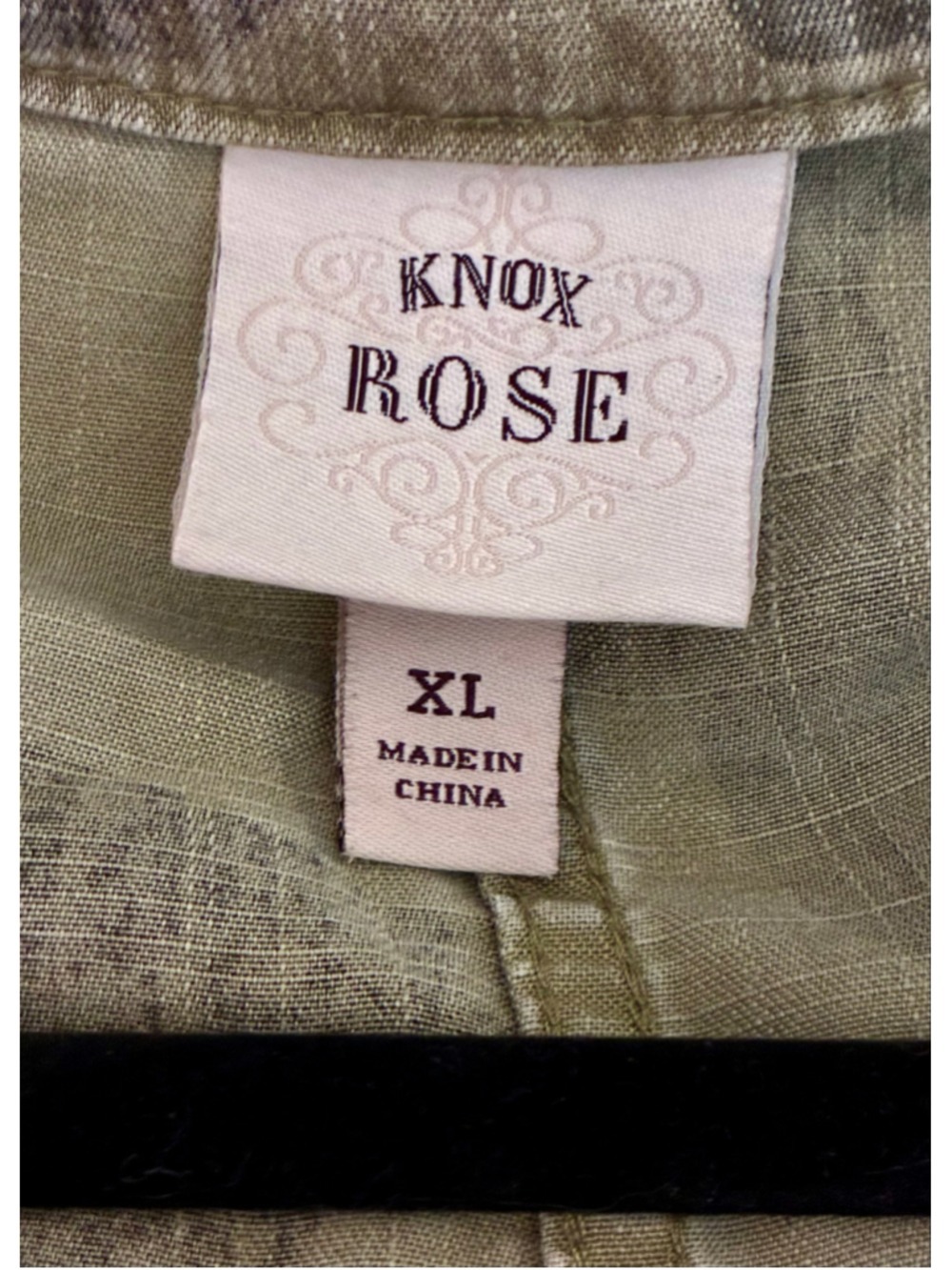 Knox Rose Green Camo Lyocell Drawstring Utility Jacket Utility Jacket Size XL - Picture 2 of 12
